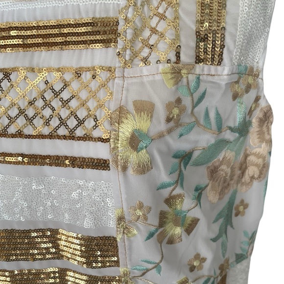 TINY by Anthropologie Sequin Embroidery Top - Picture 3 of 7